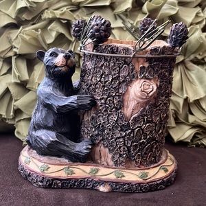 RARE bear pen/pencil holder